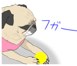Pug dog Sticker vol.2 sticker #7639812