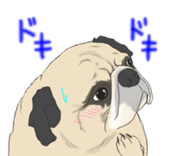 Pug dog Sticker vol.2 sticker #7639815