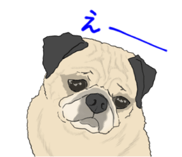 Pug dog Sticker vol.2 sticker #7639816