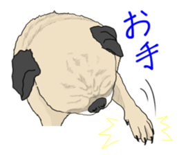 Pug dog Sticker vol.2 sticker #7639819