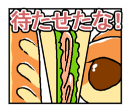 Rice vs. Bread sticker #7640154