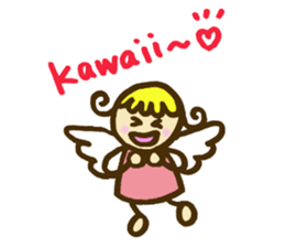 A little angel of happiness 2 sticker #7640300