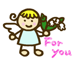 A little angel of happiness 2 sticker #7640302