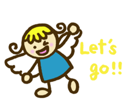 A little angel of happiness 2 sticker #7640309