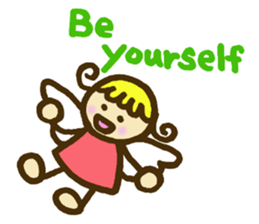 A little angel of happiness 2 sticker #7640310