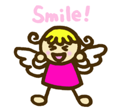 A little angel of happiness 2 sticker #7640311