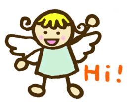 A little angel of happiness 2 sticker #7640312