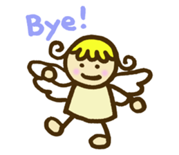 A little angel of happiness 2 sticker #7640313
