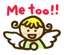 A little angel of happiness 2 sticker #7640324