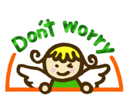 A little angel of happiness 2 sticker #7640326