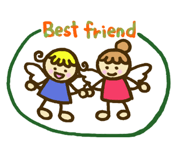 A little angel of happiness 2 sticker #7640327