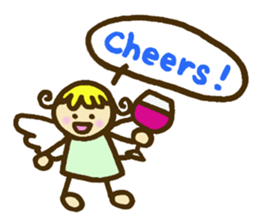 A little angel of happiness 2 sticker #7640331