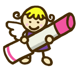 A little angel of happiness 2 sticker #7640332