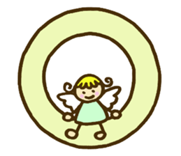 A little angel of happiness 2 sticker #7640336