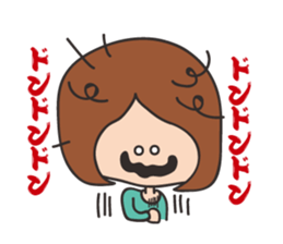 tired mother sticker #7640422