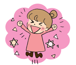 Okayama dialect with a cute girl sticker #7641389