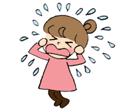 Okayama dialect with a cute girl sticker #7641401