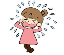 Okayama dialect with a cute girl sticker #7641401