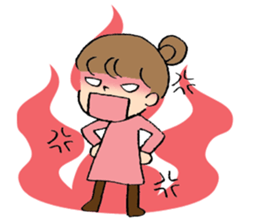 Okayama dialect with a cute girl sticker #7641404