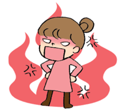 Okayama dialect with a cute girl sticker #7641404