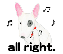 Bull Terrier Sticker (English) sticker #7641422
