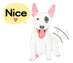 Bull Terrier Sticker (English) sticker #7641425
