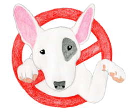 Bull Terrier Sticker (English) sticker #7641433