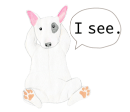 Bull Terrier Sticker (English) sticker #7641435