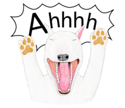 Bull Terrier Sticker (English) sticker #7641442
