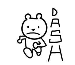 Polar bear love volleyball 3 sticker #7641634