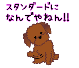 cynical toy poodle sticker #7642158