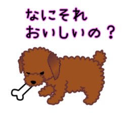 cynical toy poodle sticker #7642166