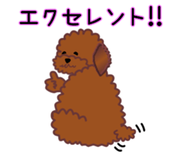 cynical toy poodle sticker #7642167