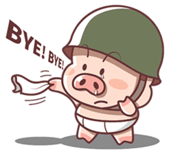 Pig Soldier No.1 sticker #7642801