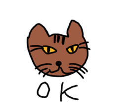 Bad Cat of physiognomy sticker #7642980