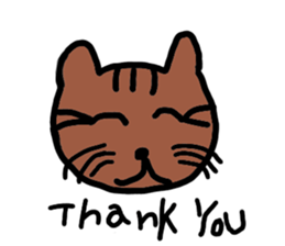 Bad Cat of physiognomy sticker #7642981