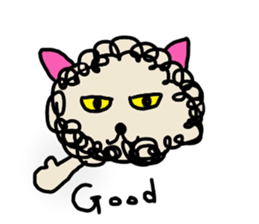 Bad Cat of physiognomy sticker #7642985