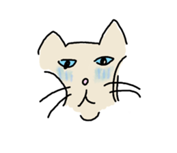 Bad Cat of physiognomy sticker #7642995