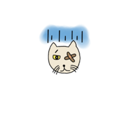 Bad Cat of physiognomy sticker #7642996