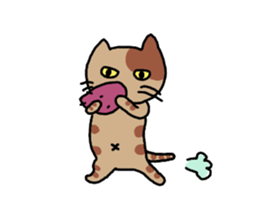 Bad Cat of physiognomy sticker #7643006