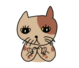 Bad Cat of physiognomy sticker #7643008