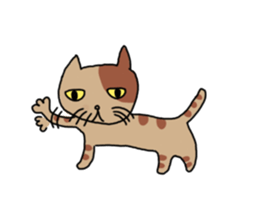 Bad Cat of physiognomy sticker #7643009