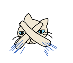 Bad Cat of physiognomy sticker #7643013
