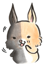 Peachy Bunny by isasun sticker #7643120