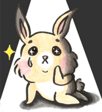 Peachy Bunny by isasun sticker #7643124