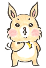 Peachy Bunny by isasun sticker #7643126