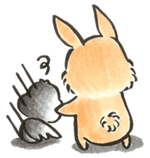 Peachy Bunny by isasun sticker #7643131