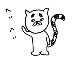 Back-channel feedback cat sticker #7643180