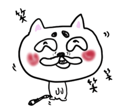 Back-channel feedback cat sticker #7643187