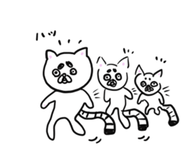 Back-channel feedback cat sticker #7643188